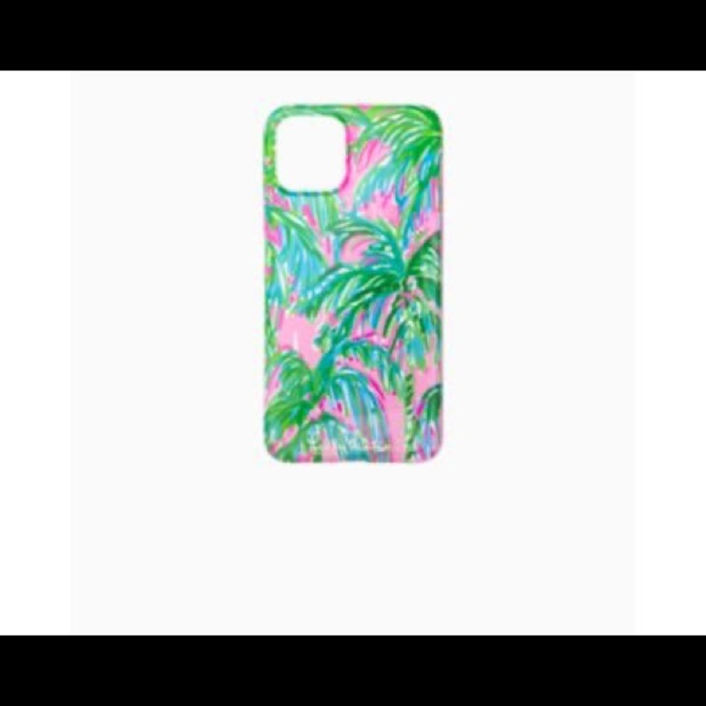 Lilly Pulitzer Pink Blossom Suite Palm iPhone 11 Pro Case gently used w/out box